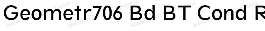 Geometr706 Bd BT Cond Regular字体转换